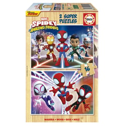 2 X 16 pieces Spidey et des super amis - Educa Borras - Rouge