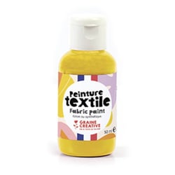 PEINTURE TEXTILE JAUNE D'OR 50ML