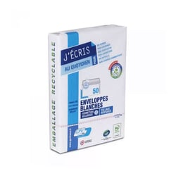 Enveloppes - Blanche - C6 - 114x162mm - Auto adhésive - Paquet de 60 - GPV