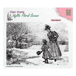 Tampon transparent scrapbooking Nellie's choice SCENE VINTAGE 24