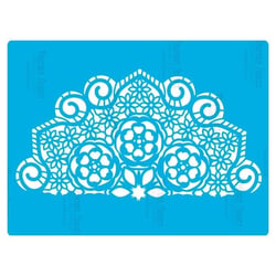 Pochoir plastique souple réutilisable 18,5 x 14,5 cm Fabrika Decoru DECORATION 407