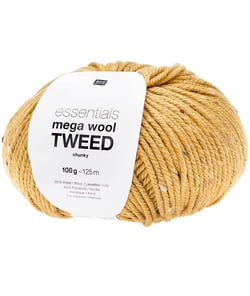 Pelote de laine à tricoter Essentials Mega Wool Tweed chunky - 100GR - Rico Design 06 Marron