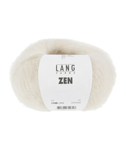 Pelote de Laine, Alpaga et Soie à tricoter ZEN - 25GR - Lang Yarns 0094 Ecru
