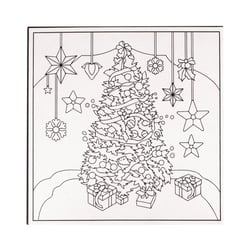 Carton entoilé à colorier ou à peindre Sapin 20 cm