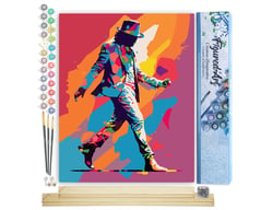 Peinture par Numéro Figured'Art - Le Roi de la Danse - Kit de Loisir Créatif DIY Numéro d'Art Complet - 40x50cm toile roulée + châssis en bois à monter