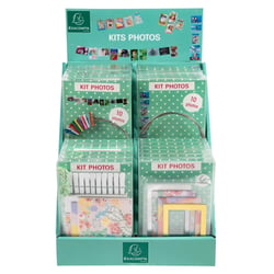 Présentoir kits photos rempli - Multicolore - Exacompta