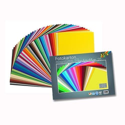 Papier cartonné 35x25 cm 300g/m² 25 couleurs assorties