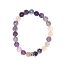 Bracelet Fluorite Perles Rondes 8 mm - Omsaé