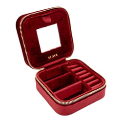 Boîte à bijoux velours rouge grenat - Sloya