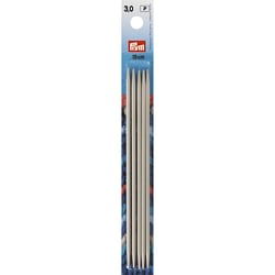 Aiguilles à tricoter double pointe 15cm en aluminium x 5