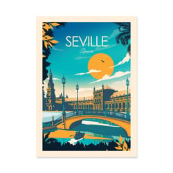 Affiche 50x70 cm - Seville - Studio Inception