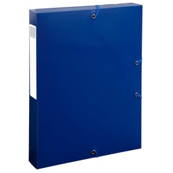 Boîte de classement polypropylène recyclé BeeBlue dos 40mm - A4 - Bleu marine - x 8 - Exacompta