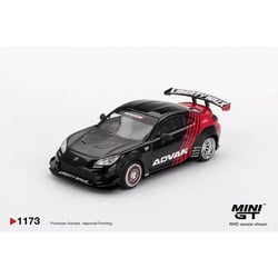 Véhicule miniature - MINI GT - TOYOTA GR86 LB-NATION ADVAN 2025 MGT01173-R - Échelle 1/64 - Noir/Rouge