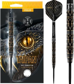 Fléchettes Taipan 90 steel 23g R - Harrows - Jaune