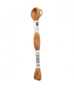 Fil à broder mouliné Uni - Rico Design 243 Marron