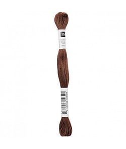 Fil à broder mouliné Uni - Rico Design 280 Marron