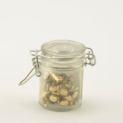 Attaches parisiennes Vaessen Creative - Rondes - Dorées - 25 g