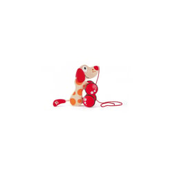 Puppy le chiot en bois a promener - Hape - Rouge