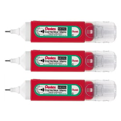 Stylo correcteur - PENTEL - Pentex ZLC31-W - Pointe fine - 12 ml - Lot de 3