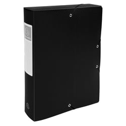 Boite de Classement Exabox Dos 60mm polypropylène 7/10e OPAK - A4 - Noir - x 8 - Exacompta