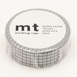 Masking Tape - Quadrillé noir - 7 m x 15mm