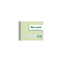 Manifold Bon pour 10,5x13,5cm 50 feuillets dupli autocopiants - Motif| - x 10 - Exacompta