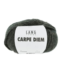 Pelote de Laine et Alpaga à tricoter CARPE DIEM - Lang Yarns 0398 Vert Chiné