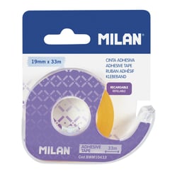 Blister distributeur ruban adhésif (jaune transparent) 19 mm x 33 m
