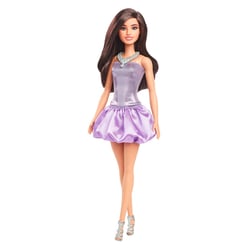 Barbie Fashionistas avec robe scintillante mauve - Mattel - Rose