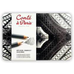 Crayons graphite - Dessin - Beaux-arts - Conté à Paris - 12 dureté 3H à 6B