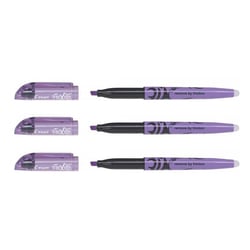 Lot de 3 surligneurs effaçables pointe biseau 3,8 mm - PILOT - Violet - FriXion Light