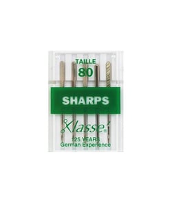 Aiguilles sharps pour machines - KLASSE taille n°80