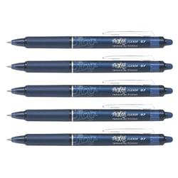 Lot de 5 stylos roller Frixion Ball Clicker 0.7 Bleu noir