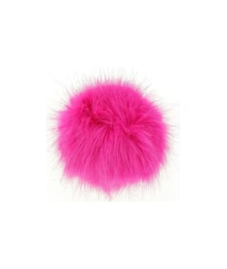 Pompons fausse fourrure - 10cm de diamètre - Unic 112 Rose