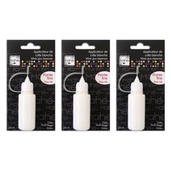 3 tubes de colle blanche pointe fine - 20 ml