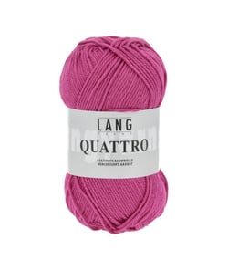 Fil à tricoter 100% coton QUATTRO - Lang Yarns 64 Rose