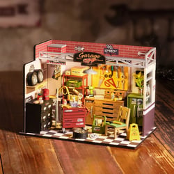 Maison miniature Atelier de garage - Kit DIY Maquette à construire