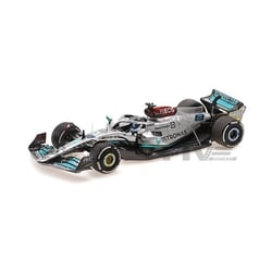 Voiture miniature - MINICHAMPS - MERCEDES-AMG W13 E Performance - 1/43 - British GP 2022 - Gris/Vert