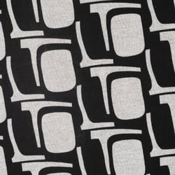 Tissu Jersey Milano Motifs écru sur fond Noir