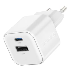 Swissten Chargeur Secteur USB-C / USB-A Power Delivery GaN 12W Blanc
