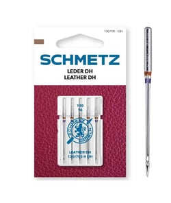 Aiguilles Universelles Cuir - Dimension 100/16 - 130/705H - 5 pces - SCHMETZ Rouge