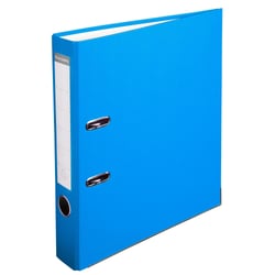 Classeur à levier polypropylène dos de 50mm - A4 - Bleu clair - x 20 - Exacompta