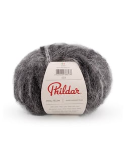 Pelote de Laine et Mohair à tricoter PHIL FELIN - 25GR - Phildar Zébre Gris