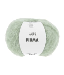 Pelote de laine et coton à tricoter PIUMA - Lang Yarns 58 Vert