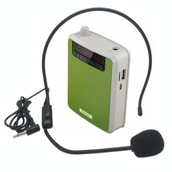 Amplificateur De Voix Portable Avec Microphone FM MP3 Orange Puissant Et Compact YONIS