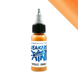 Peinture Textile & Cuir SneakArts - Métallique Orange 30mL - Effet métallisé