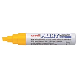 Marqueur PAINT Marker PX30 pointe biseautée large 4 - 8,5mm Jaune UNI-BALL