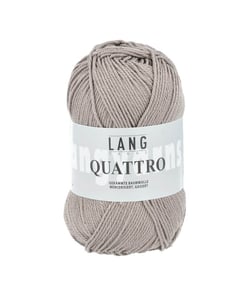 Fil à tricoter 100% coton QUATTRO - Lang Yarns 139 Gris