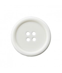 Carte de 4 boutons rebord 4 trous 15mm - Prym Blanc