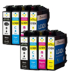 Pack de  Cartouches Compatibles BROTHER LC424 pour Imprimantes DCP J1200W